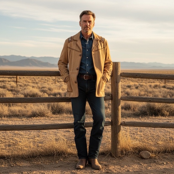 Scully Western Beaded Buck Leather Jacket - Picture 3 of 15